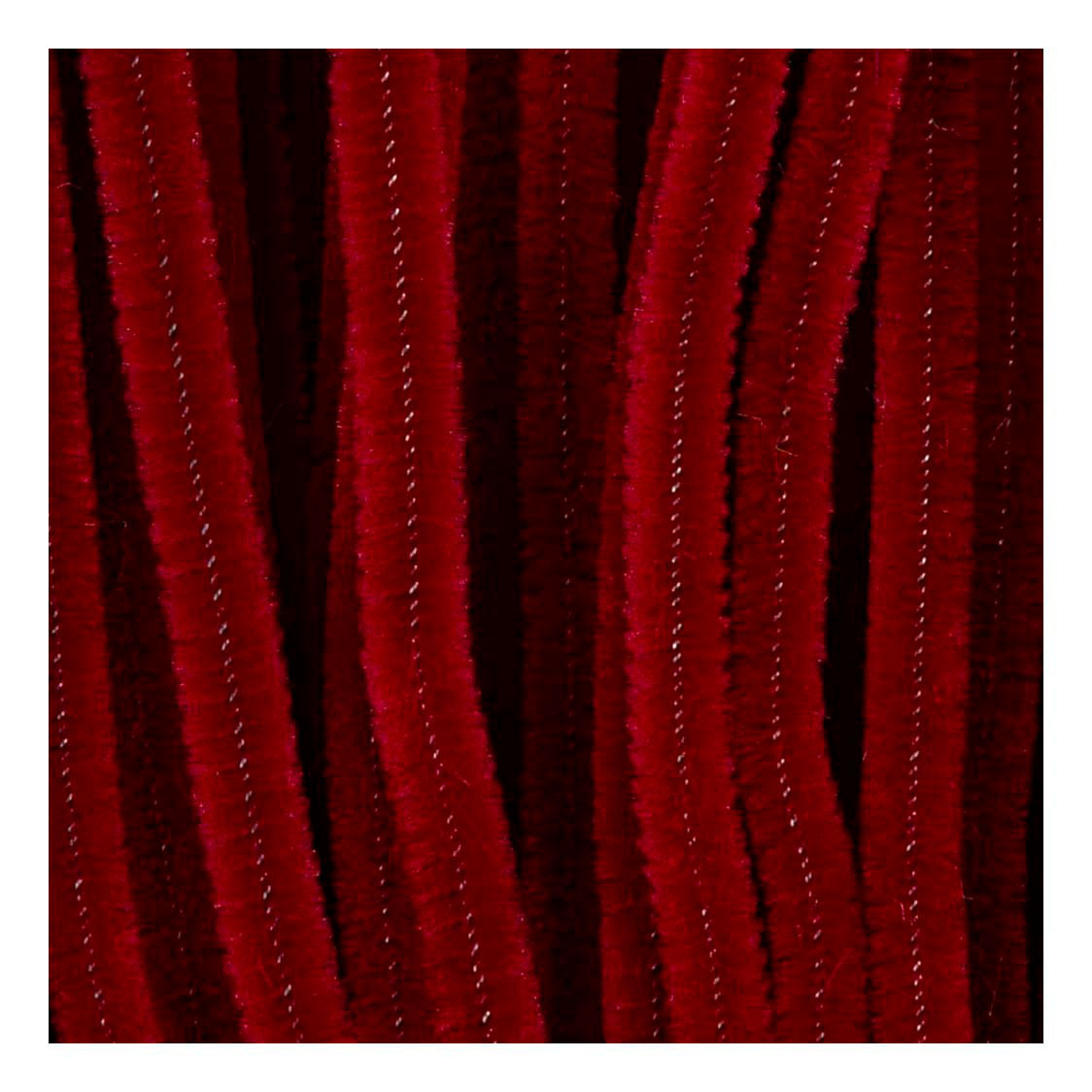 Creativ company chenille, l: 30 cm, épaisseur 6 mm, rouge foncé, 50 pièces 1 boîte