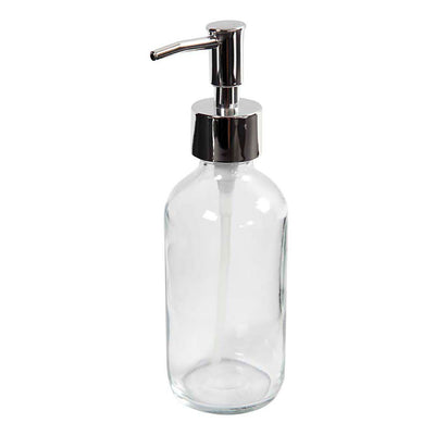 Pompe à savon Creativ company, h : 19,3 cm, d 6,3 cm, 230 ml, transparent, 1 pièce