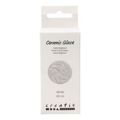 Vernis céramique Creativ company, 984-1101 °c, opaque, blanc, 60 ml 1 flacon