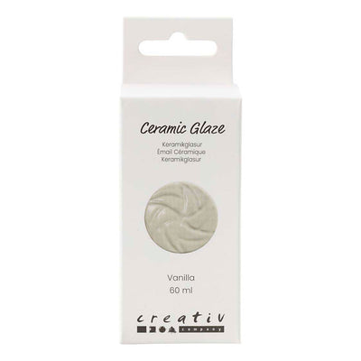 Glaçage céramique Creativ company, 984-1101 °c, opaque, vanille, 60 ml 1 flacon