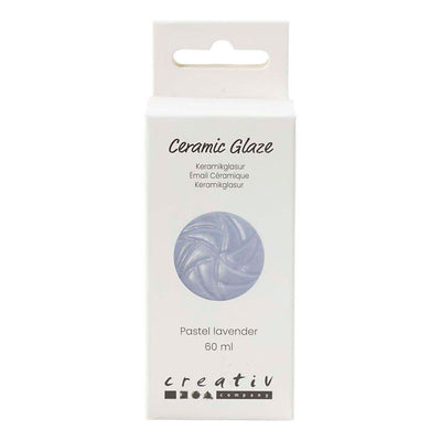 Glaçage céramique Creativ company, 984-1101 °c, opaque, lavande pastel, 60 ml 1 flacon
