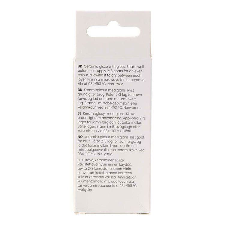 Vernis céramique Creativ Company, 984-1101 °C, opaque, bleu pays, 60 ml 1 flacon