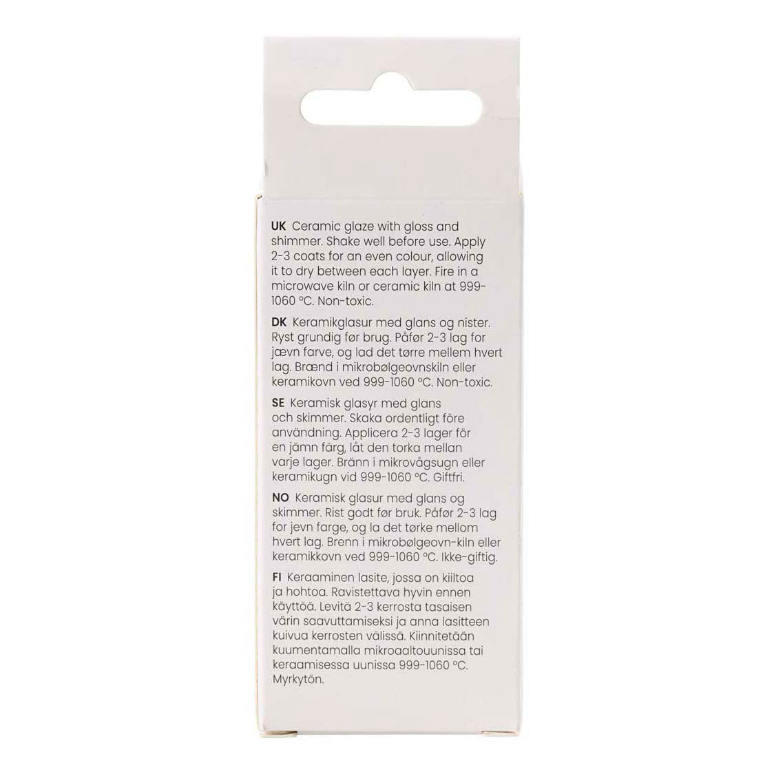 Creativ company vernis céramique moucheté, 999-1060 °c, opaque, bleu par vous, 60 ml 1 flacon