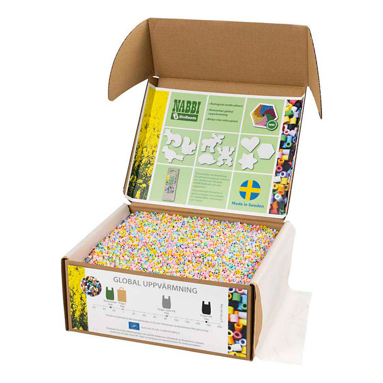 Creativ company nabbi biobeads couleurs pastel - 55000pcs.