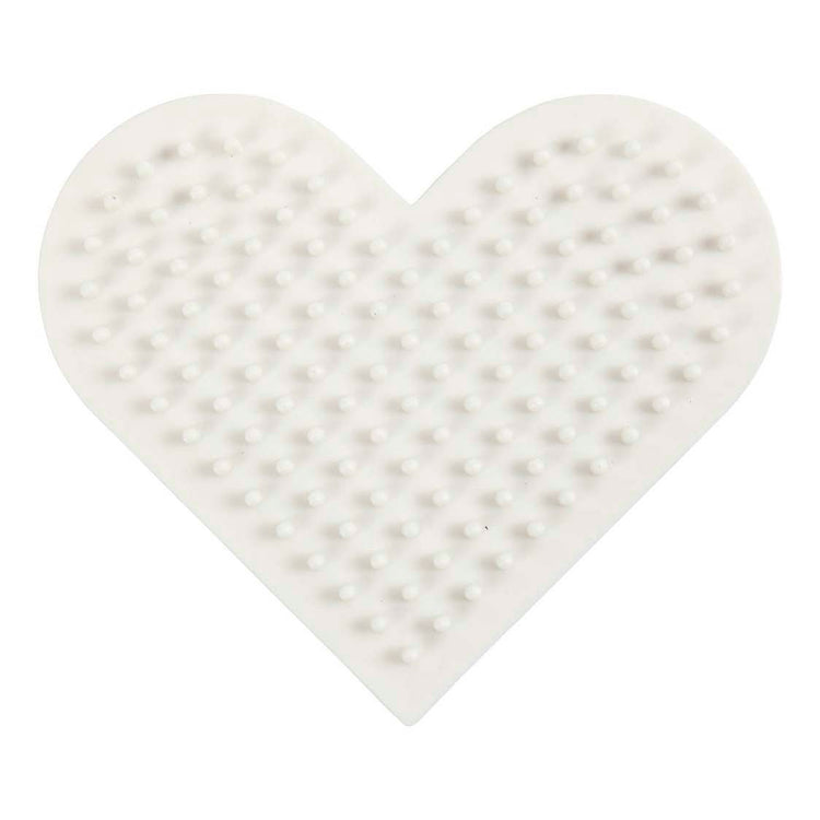 Plaque de base Nabbi biobeads, petit cœur, taille 7x8,5 cm, moyen, 1 pièce