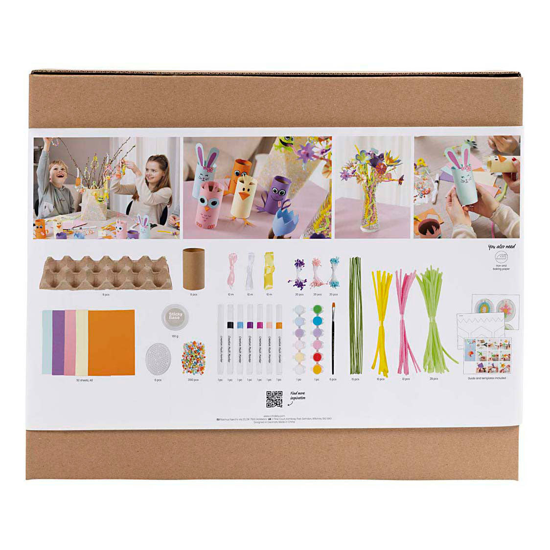 Groupe d'entreprises Creativ set printemps créatif, couleurs printanières, 1 boîte