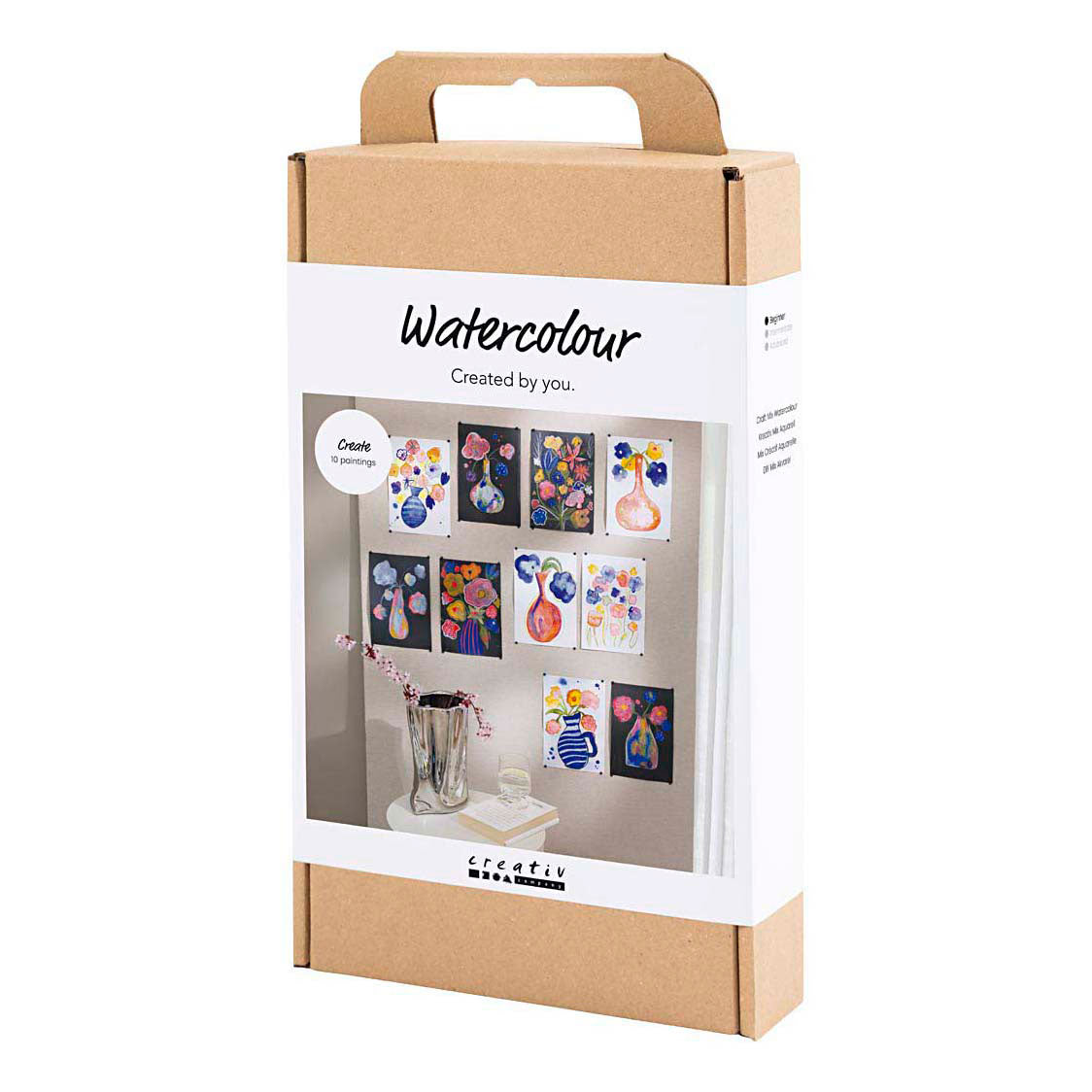 Creativ company boîte créative aquarelle, différentes couleurs, 1 boîte