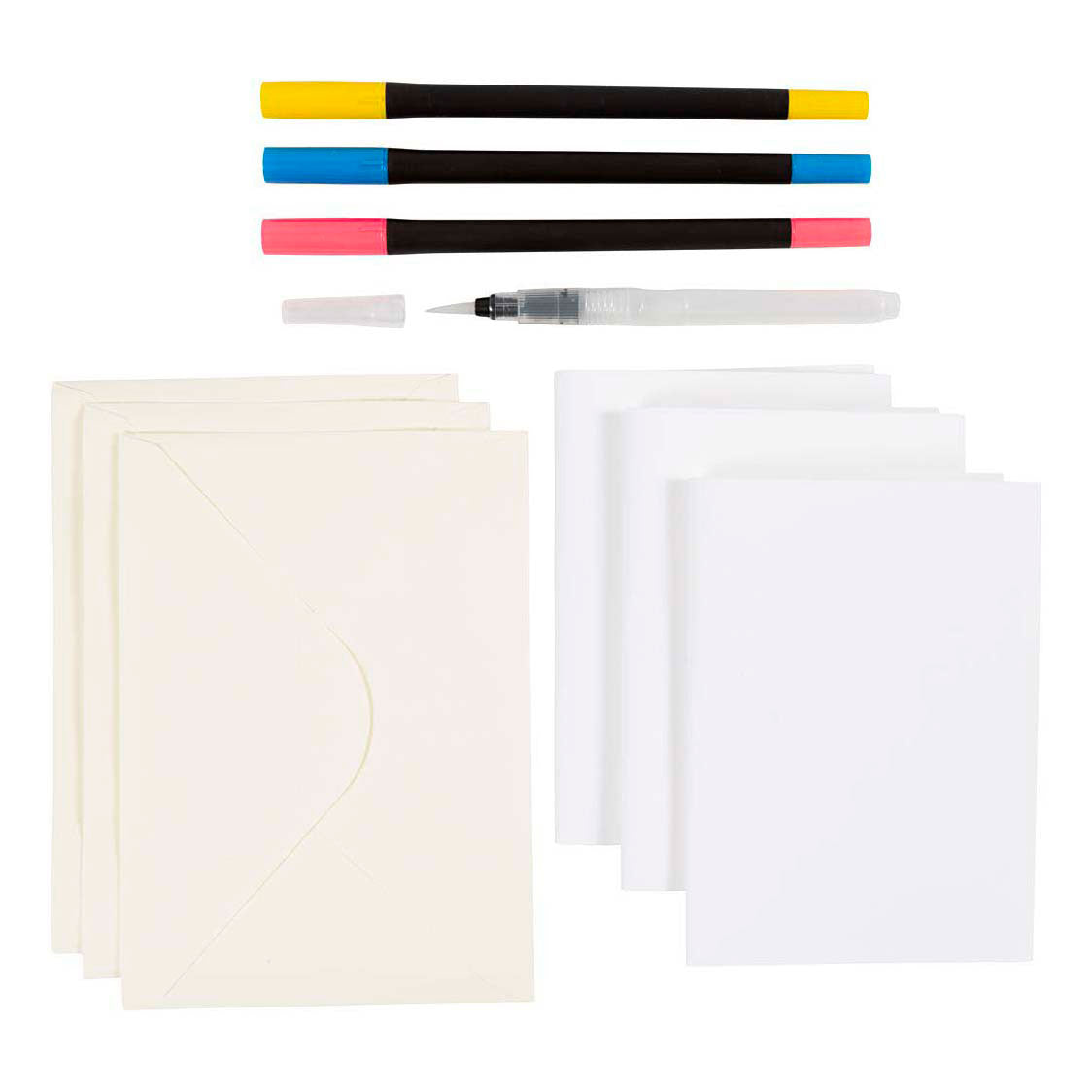 Creativ company mini hobby set aquarelle, cartes et enveloppes, 1 boîte