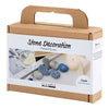 Creativ company mini hobby set décoration en pierre, bleu, 1 boîte