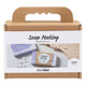 Creativ company mini kit de fabrication de savon, carré, violet clair, 1 boîte