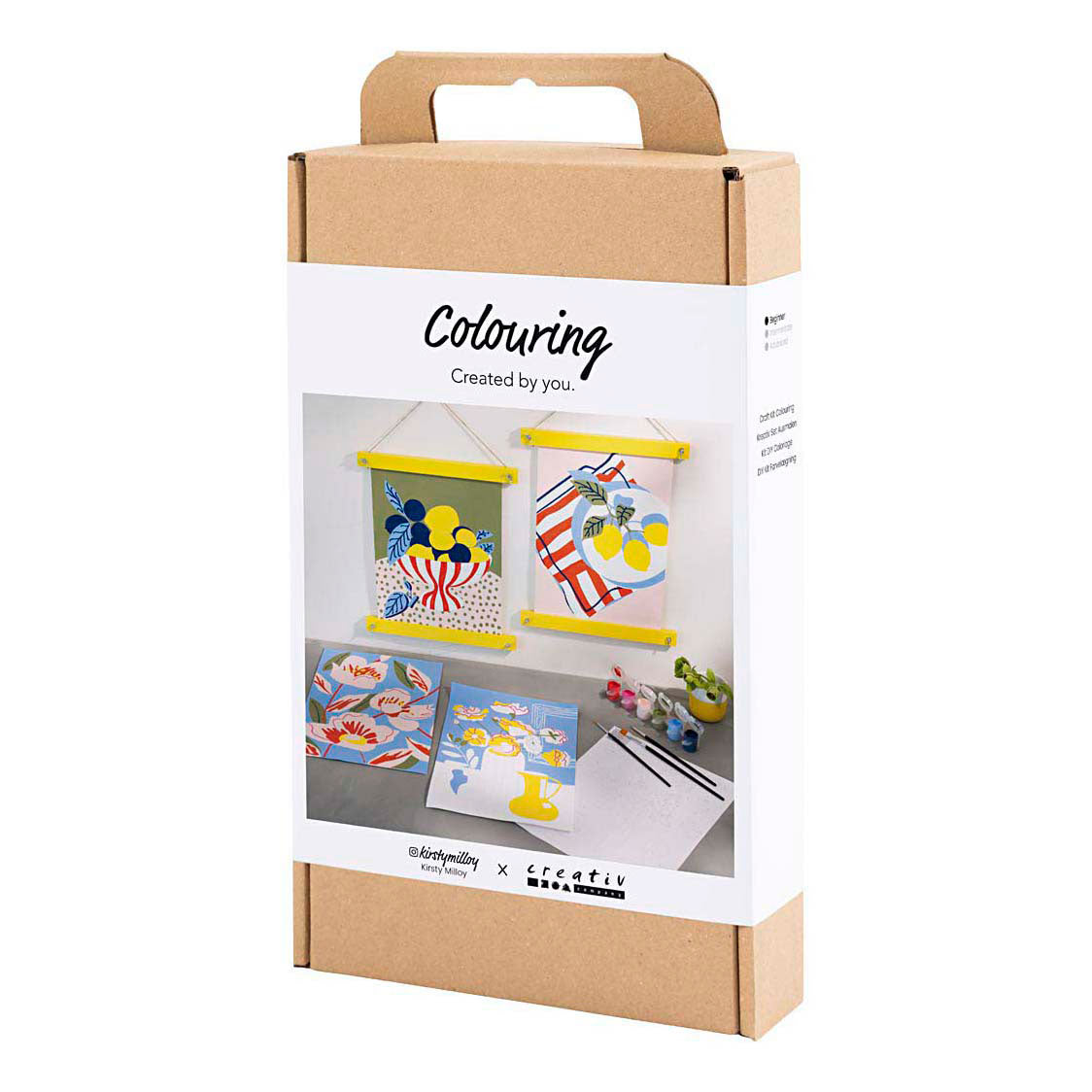 Creativ company – ensemble de couleurs, peinture par numéros, peinture acrylique, 1 boîte