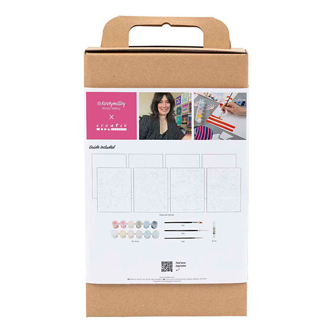 Creativ company hobby set couleurs, collage, 1 boîte
