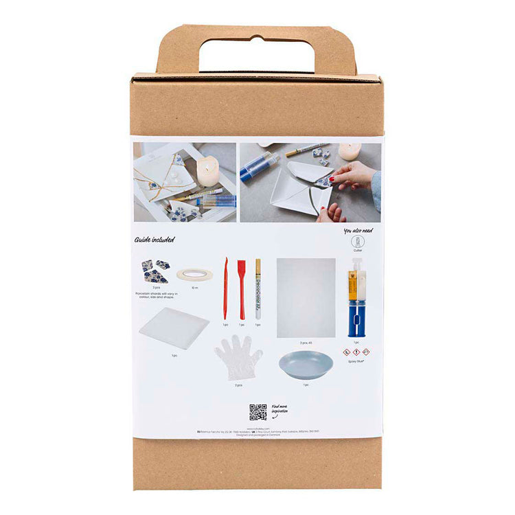Creativ company hobby set kintsugi, bol, bleu, or, blanc, 1 boîte