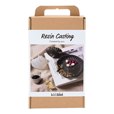 Creativ company hobby set résine moulage, moule, noir, or, 1 boîte