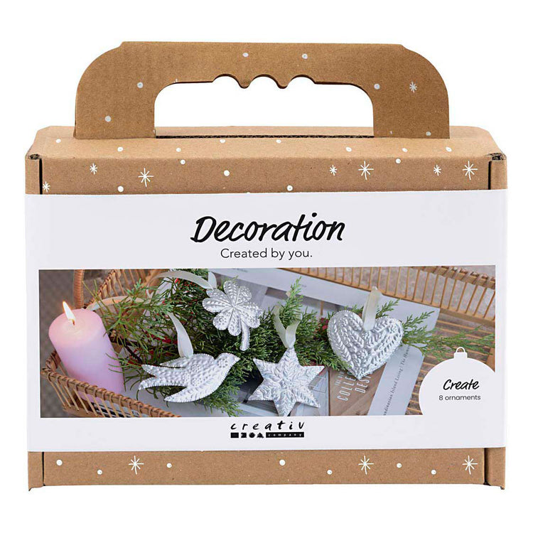 Creativ company mini hobby set décoration, décoration de Noël, métal argenté, 1 boîte