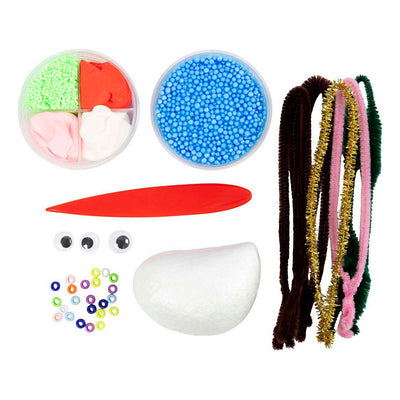 Creativ company mini kit de loisirs pour sculpture, monstre de renne, différentes couleurs, 1 boîte