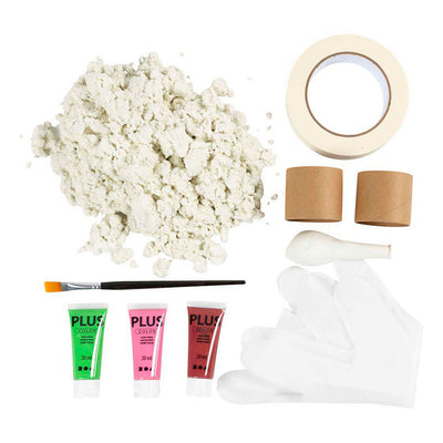 Creativ company maxi kit de modélisme, vases en papier mâché, différentes couleurs, 1 boîte
