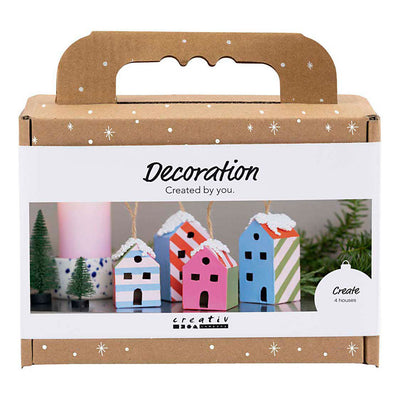 Creativ company mini hobby set décoration, maisons, coloré, 1 boîte