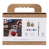 Creativ company mini hobby set décoration, maisons, coloré, 1 boîte