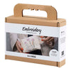 Creativ company mini hobby set broderie, trousse de maquillage, crème, 1 boîte