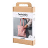 Creativ company kit de broderie, sac de transport, rose clair, 1 boîte