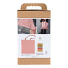 Creativ company kit de broderie, sac de transport, rose clair, 1 boîte