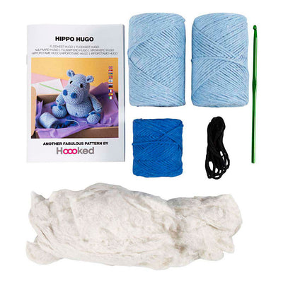 Creativ company hobby set amigurumi, hippopotame, bleu, bleu clair, 1 boîte