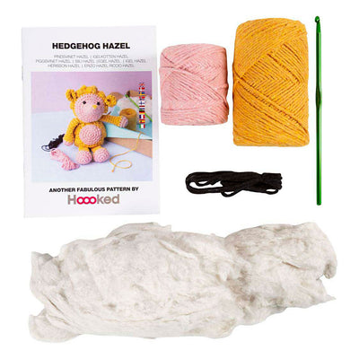 Creativ company hobby set amigurumi, hérisson, rose clair, jaune chaud, 1 boîte