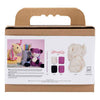 Creativ company hobby set amigurumi, renard, noir, prune, 1 boîte