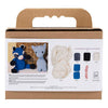 Creativ company hobby set amigurumi, raton laveur, noir, bleu, 1 boîte