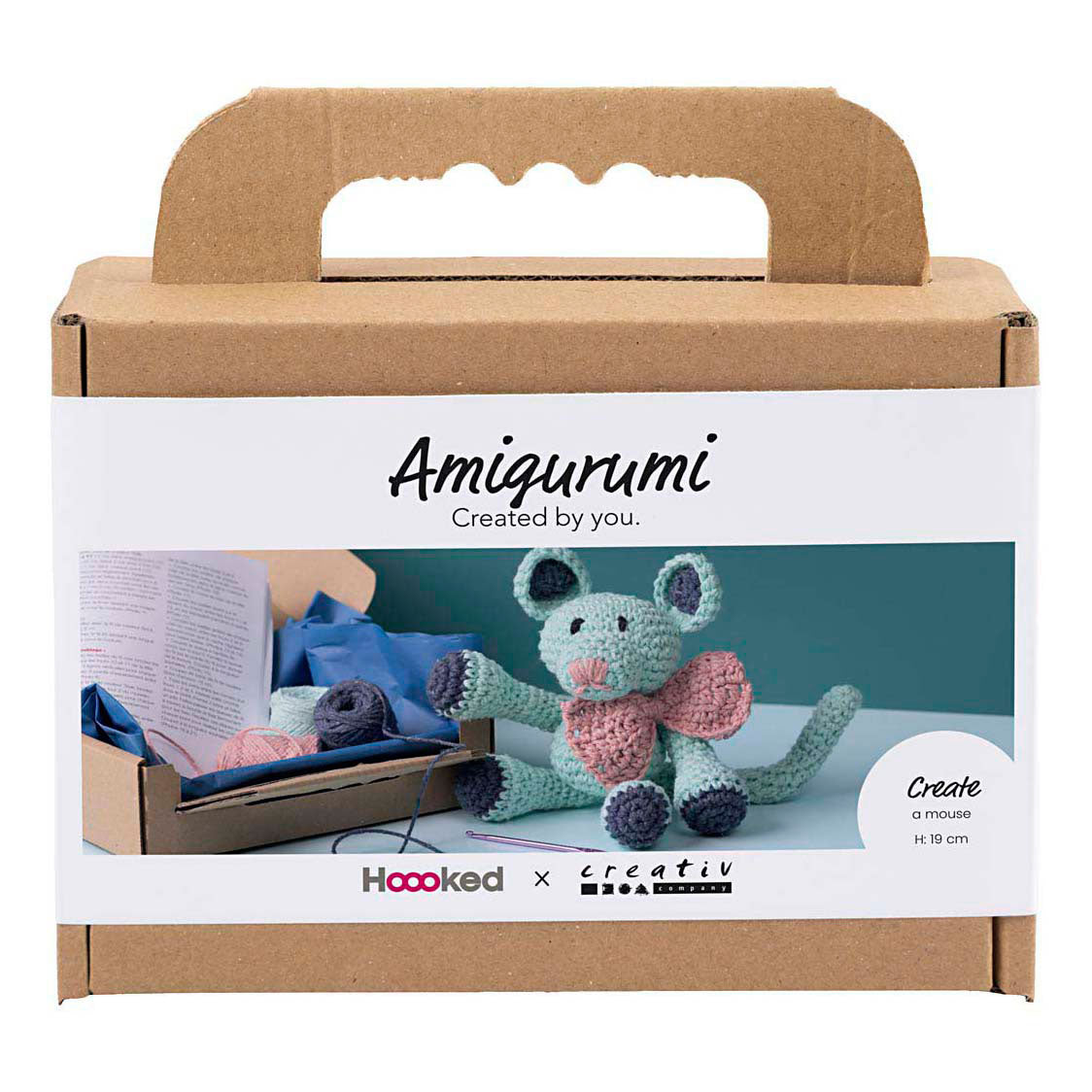 Creativ company hobby set amigurumi, souris, menthe, 1 boîte