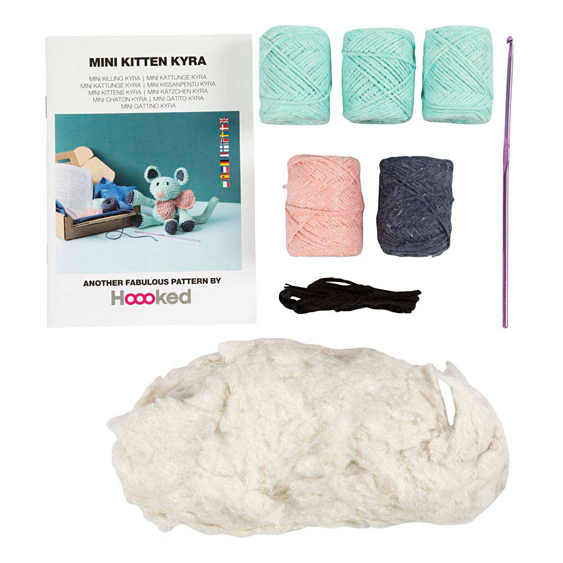 Creativ company hobby set amigurumi, souris, menthe, 1 boîte