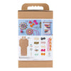 Creativ company kit de bricolage pour le tissage, fixations murales, différentes couleurs, 1 boîte