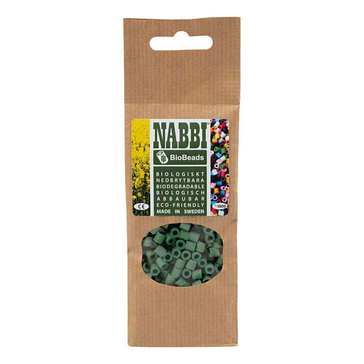 Creativ company nabbi bioperles 5x5mm vert foncé - 1000 pcs.