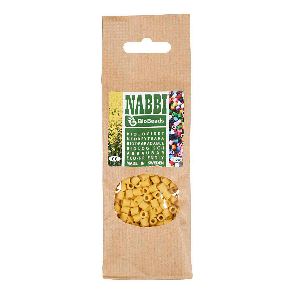 Creativ company nabbi bioperles 5x5mm jaune - 1000pcs.