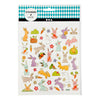 Autocollants Creativ company, lapin de Pâques, feuille 15x16,5 cm, env. 50 pièces, 1 feuille