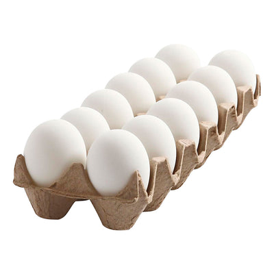 Oeufs Creativ company, h: 6 cm, blanc, 12 pièces 1 boîte