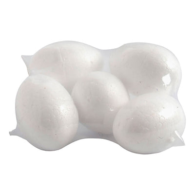 Oeufs Creativ company, h: 6 cm, blanc, 5 pièces 1 boîte