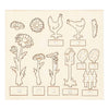 Creativ company figurines en bois DIY, l : 15,5 cm, l : 17 cm, épaisseur 3 mm, 1 boîte