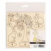 Creativ company figurines en bois DIY, l : 15,5 cm, l : 17 cm, épaisseur 3 mm, 1 boîte