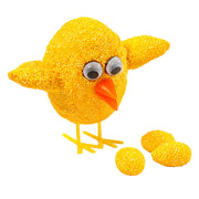Creativ company becs et pattes de poulet, h: 28 mm, l: 30+37 mm, orange, jaune, 8 set 1 boîte - afbeelding 4