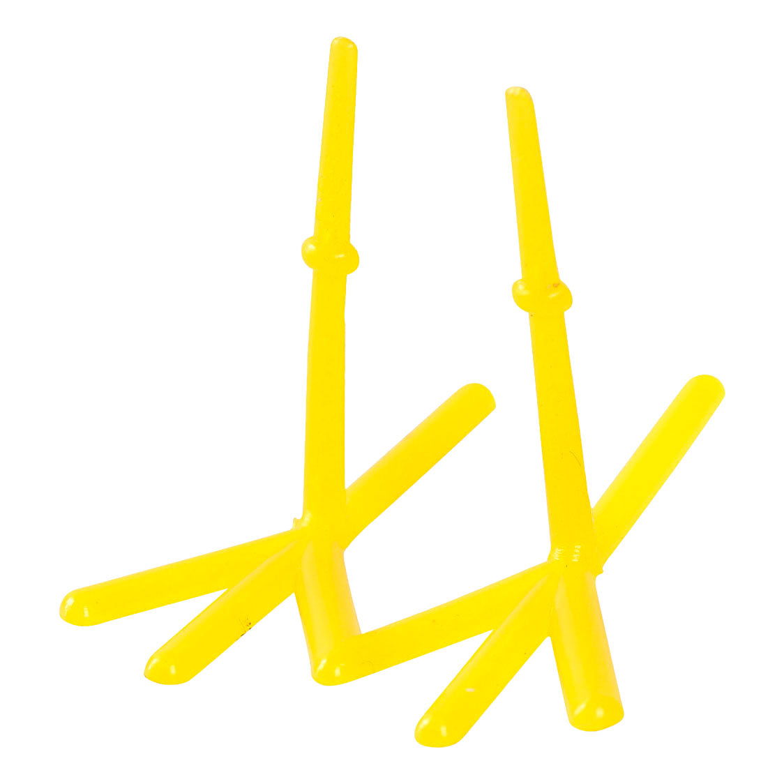 Creativ company pattes de poulet, h : 28 mm, l : 37 mm, jaune, 50 pièces 1 boîte