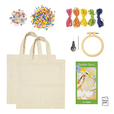 Creativ company my craft station décoration textile, diverses couleurs, 1 boîte