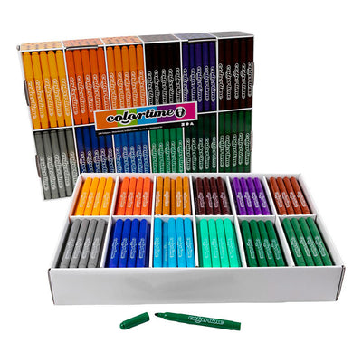 Marqueurs Colortime, largeur de trait 5 mm, couleurs supplémentaires, 12x24 pièces, 1 boîte
