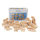Creativ company animaux en bois, ferme et safari, h : 3-14,5 cm, épaisseur 2 cm, 44 pièces 1 boîte