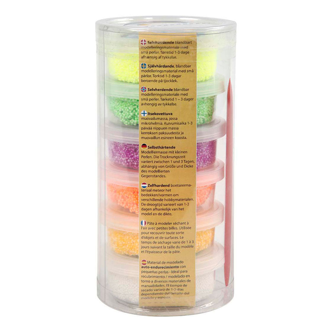 Argile Foam ®, couleurs printanières, 6x14 gr 1 boîte