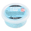 Creativ company argile mousse pailletée bleu clair - 35gr.