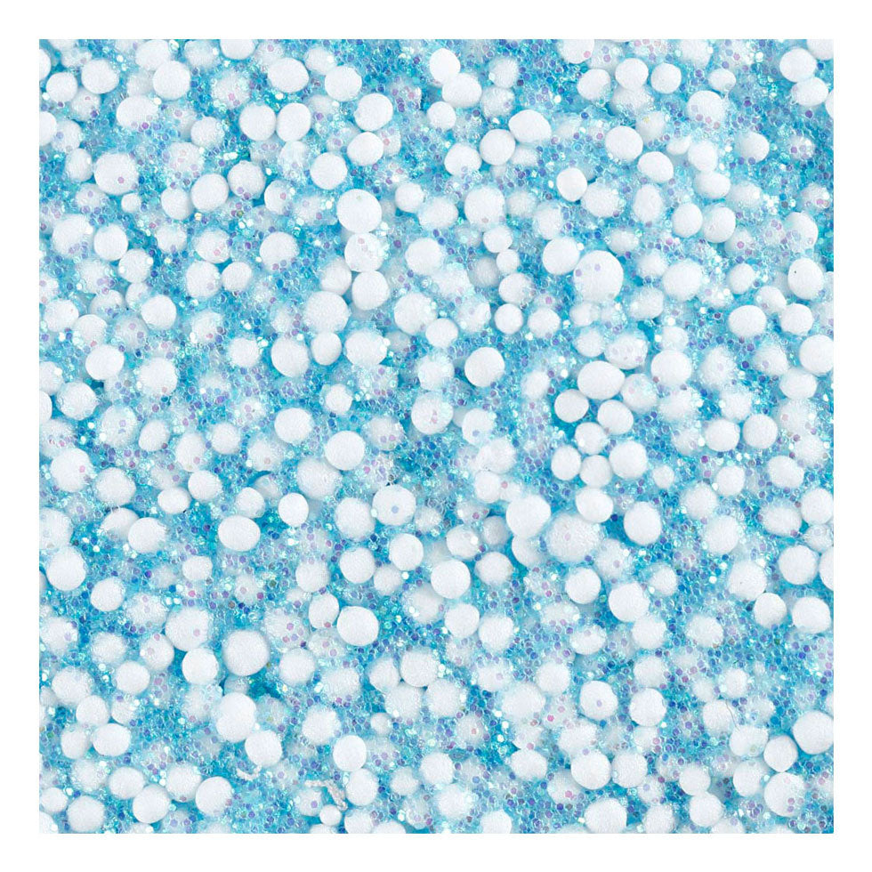 Creativ company argile mousse pailletée bleu clair - 35gr.