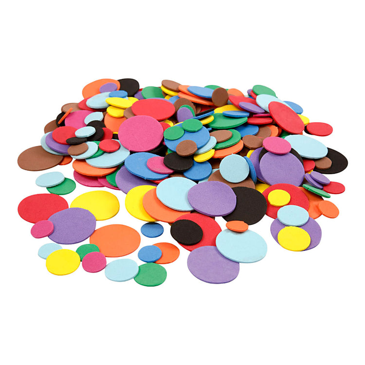 Cercles en mousse eva Creativ company, d 12+20+32 mm, différentes couleurs, 2120 div 1 boîte