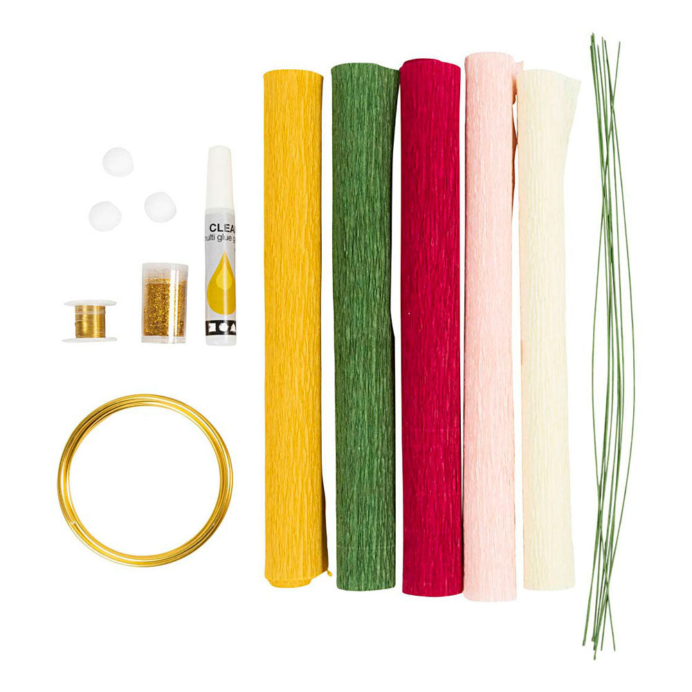 Creativ company hobby set papier crépon, couronne, rapport crêpe : 180%, 1 boîte